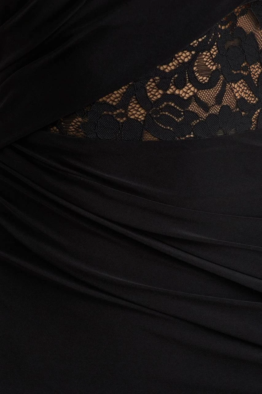 İthal Modal Kumaş Yırtmaçlı Maxi Boy Elbise