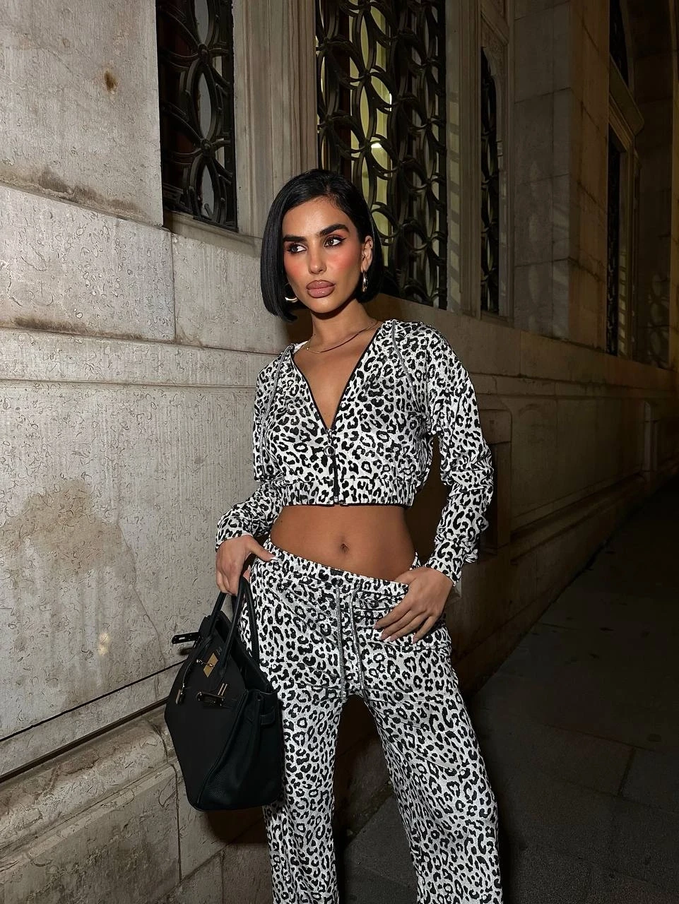 Kadife Taş Dizayn Eşofman Takım