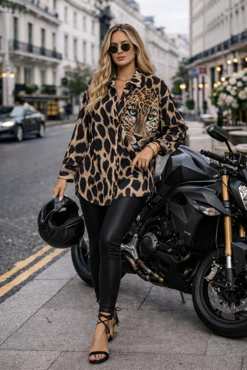 Kaplan Desen Tunik Gömlek