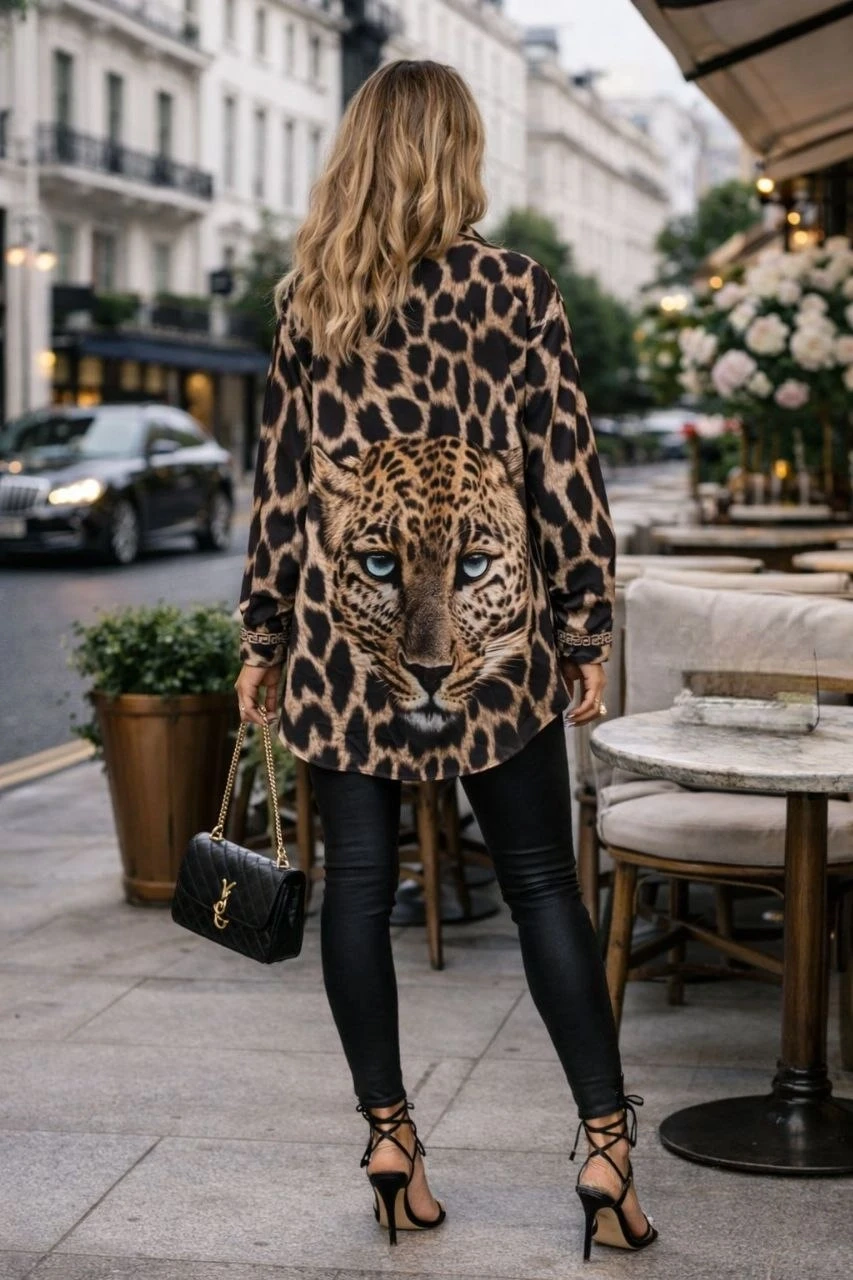 Kaplan Desen Tunik Gömlek