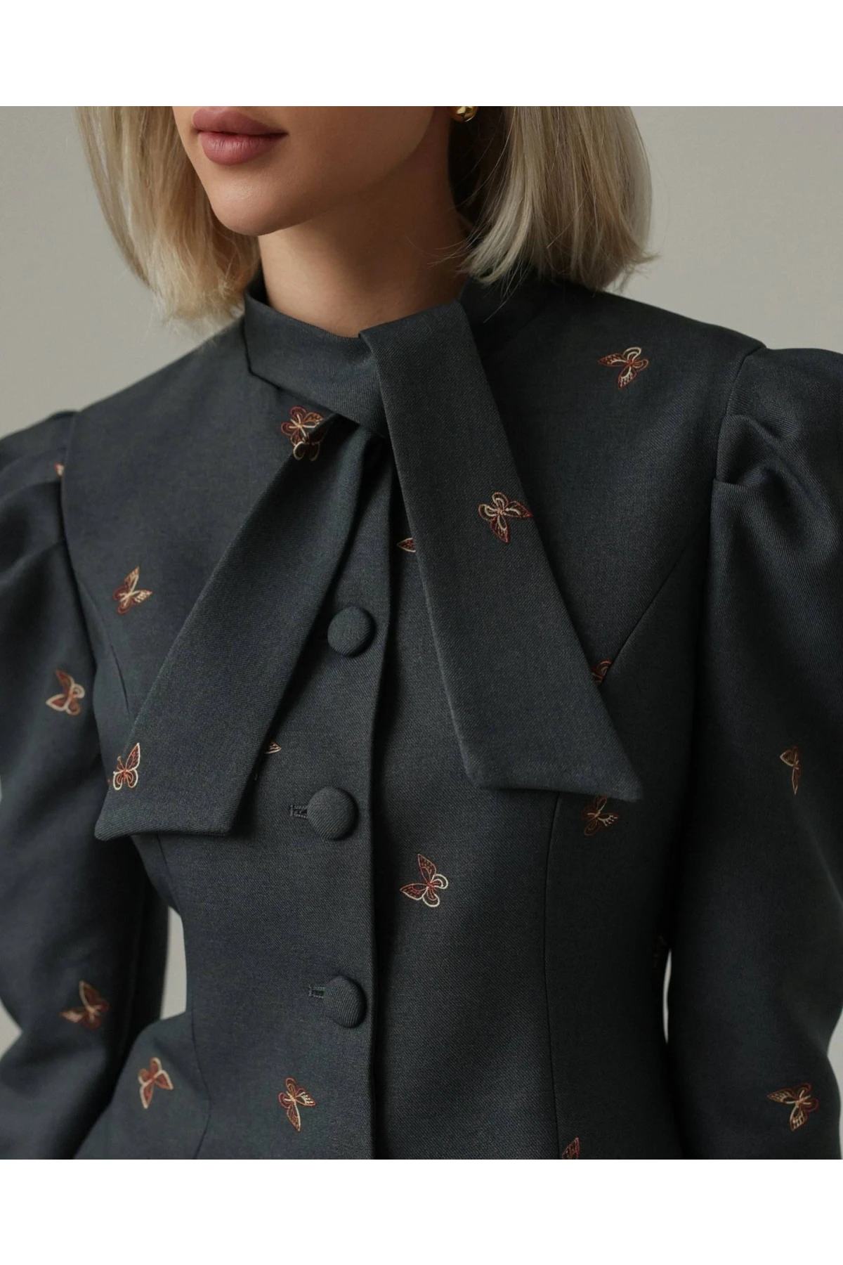 Kelebek Desenli Etekli Alt Üst Takım