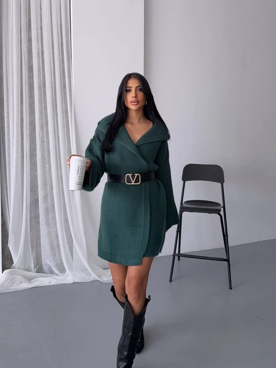 Kol Detay Triko Hırka