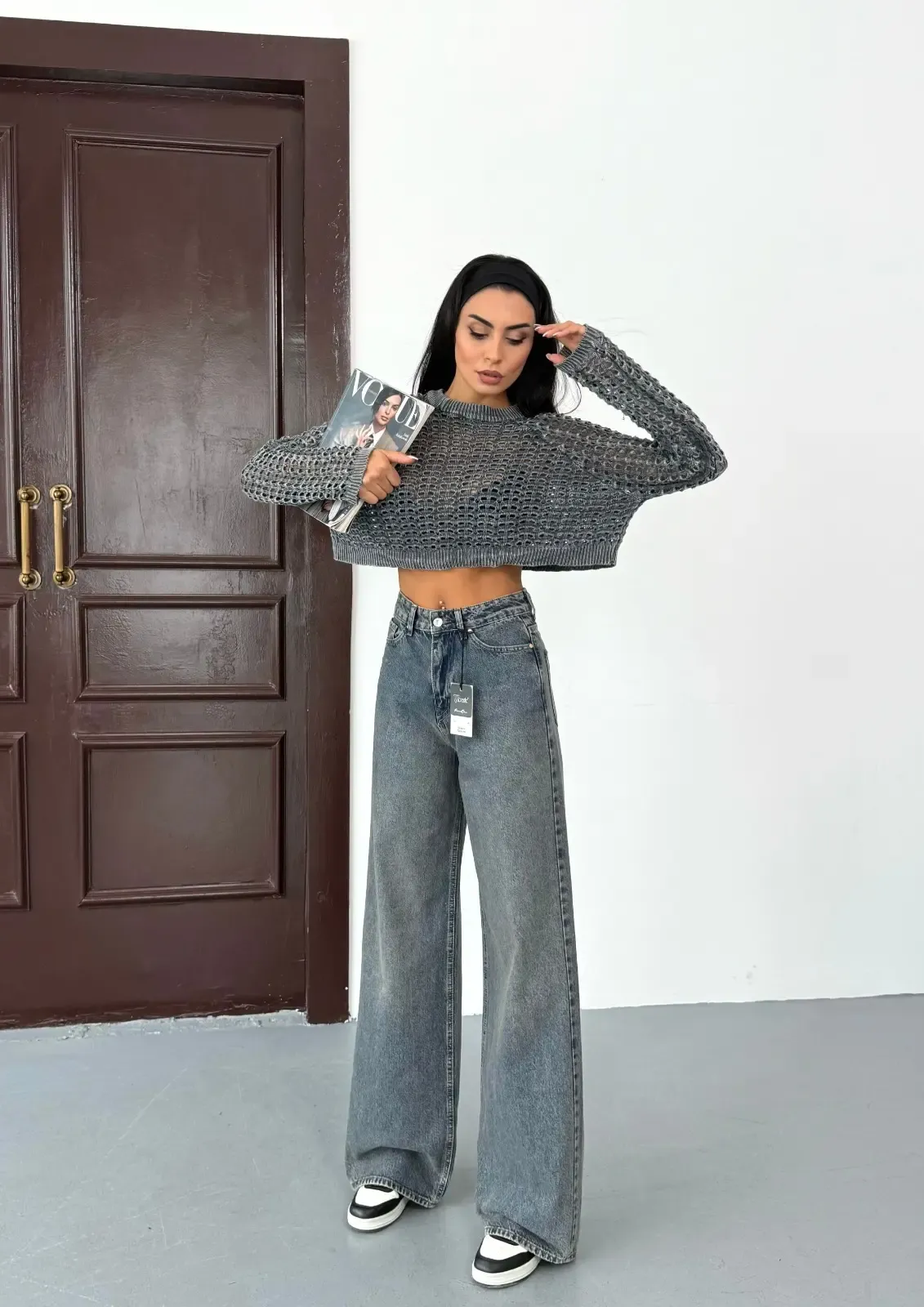 Likrasız Baggy Jeans