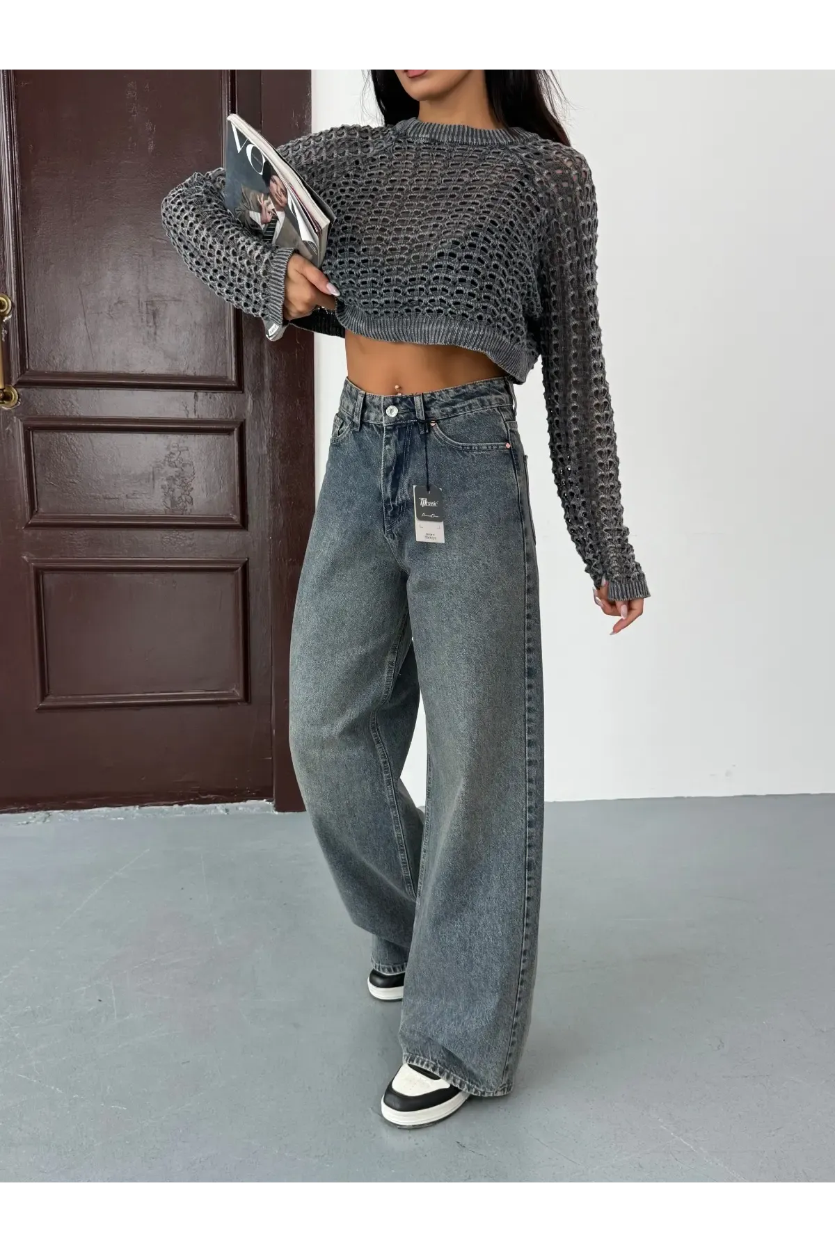 Likrasız Baggy Jeans