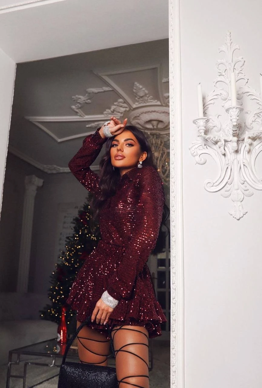 Pulpayet Likralı Kumaş Astlı Şortlu Mini Elbise