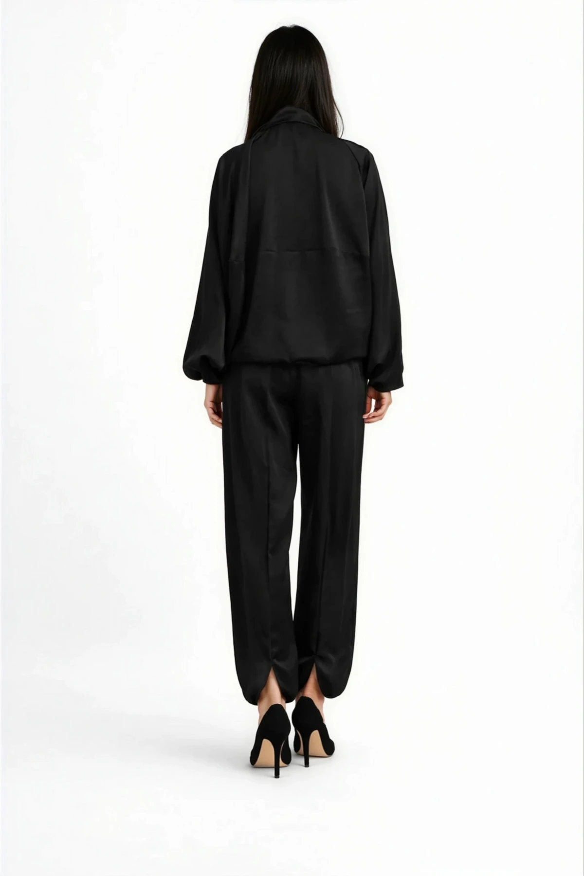 Şalvar Alt Üst Takım Siyah