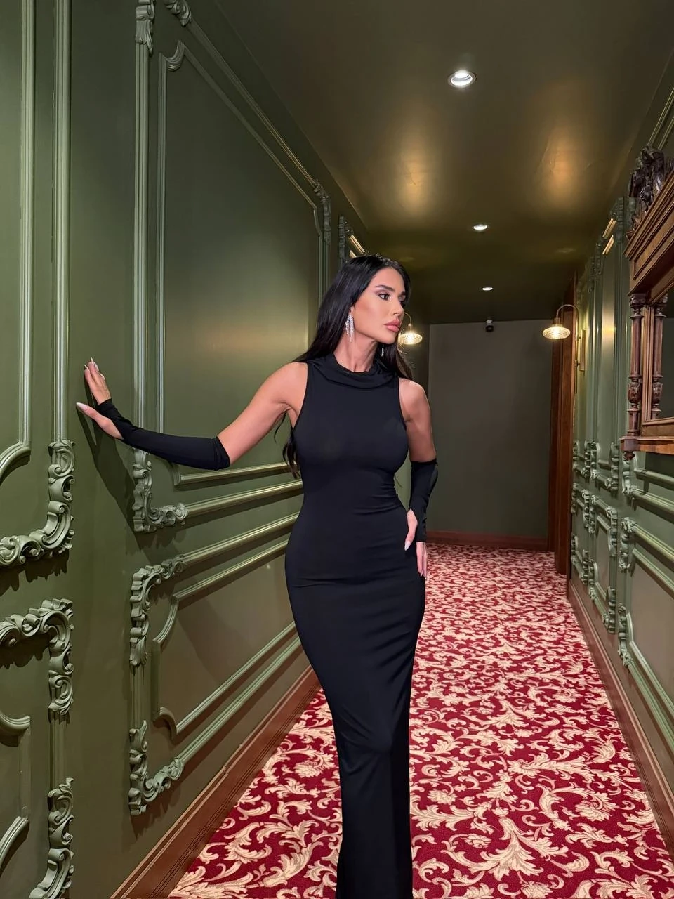 Sandy Kumaş Maxi Elbise