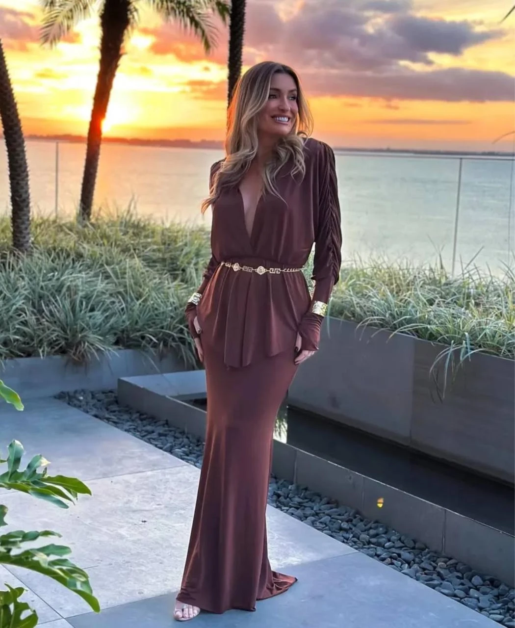 Sandy Kumaş Vatkalı Takım Kahve