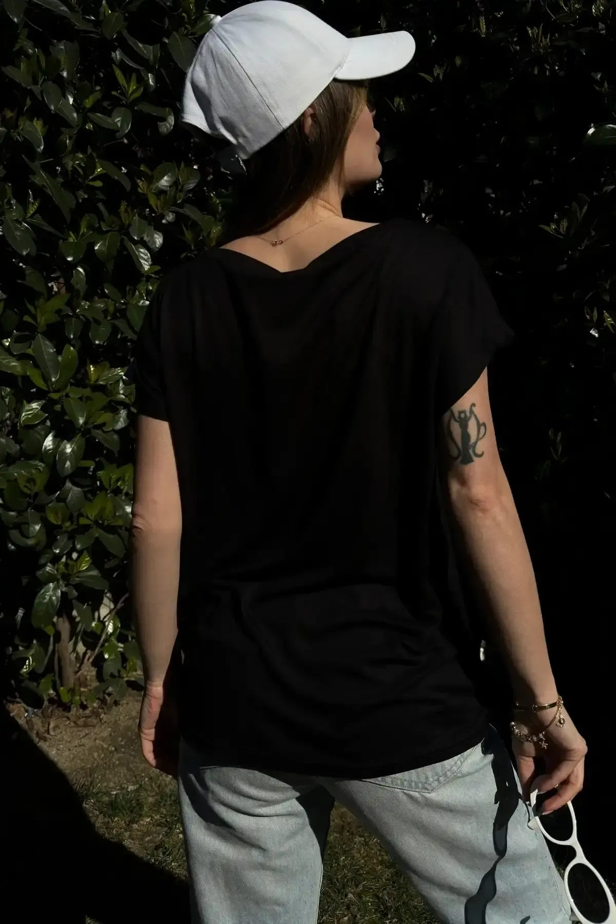 Blok Tasarım Salaş T-Shirt-700-3207-syh