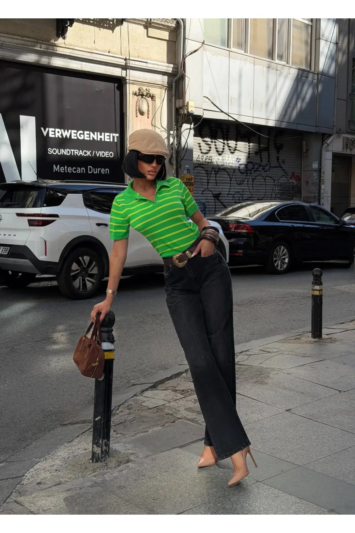Likrasız Geniş Paça Paça Jean Siyah