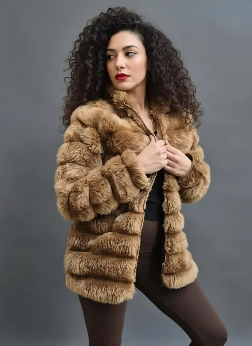 Peluş Suni Kürk Ceket-krk-1001-kkv