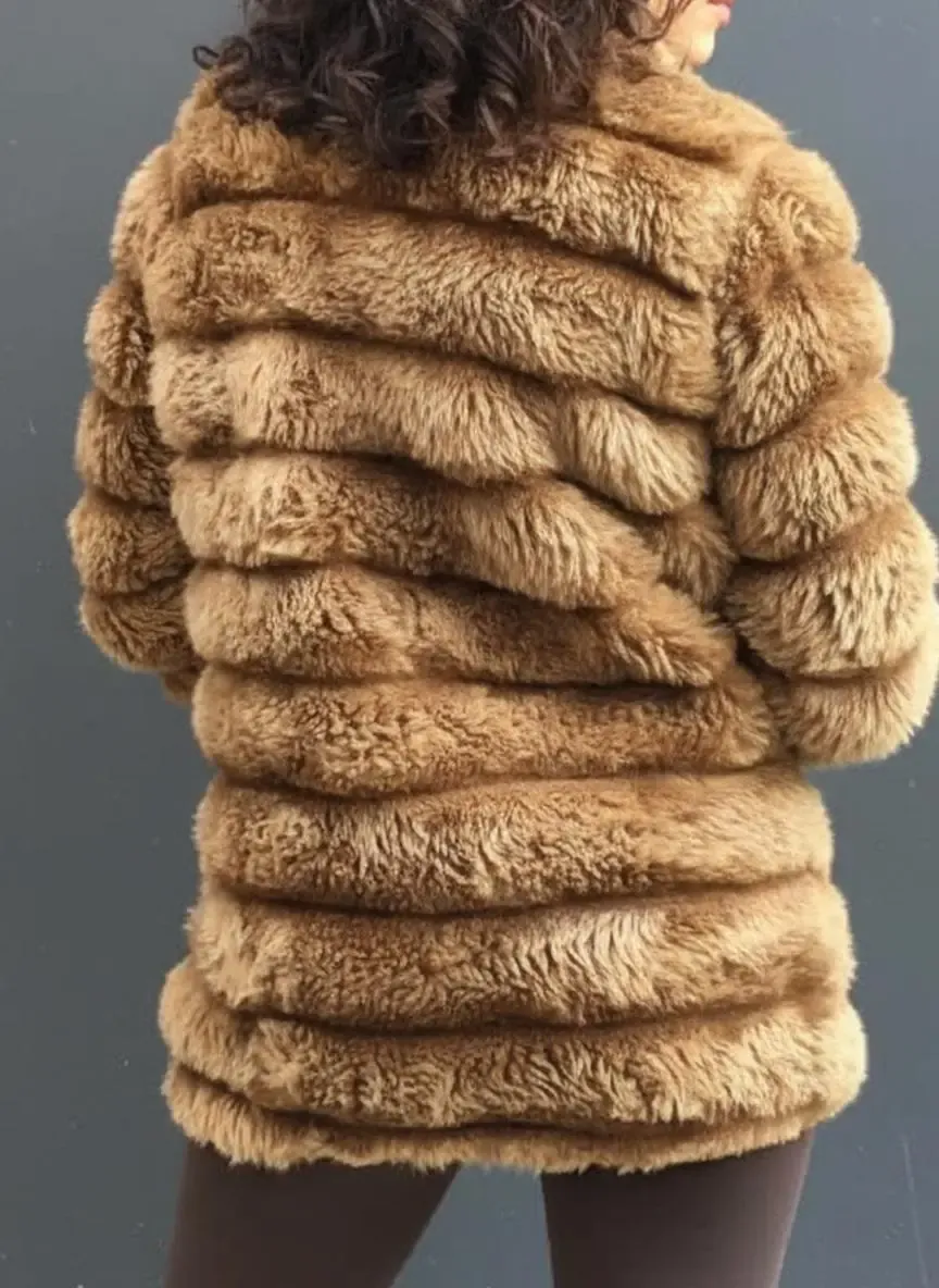 Peluş Suni Kürk Ceket-krk-1001-kkv