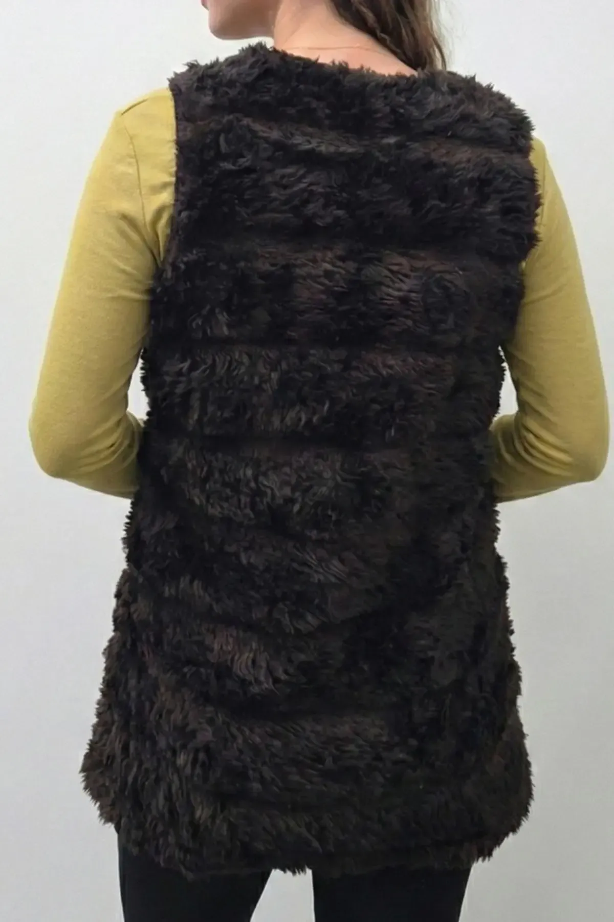 Peluş Suni Kürk Yelek-krkylk-110-khv