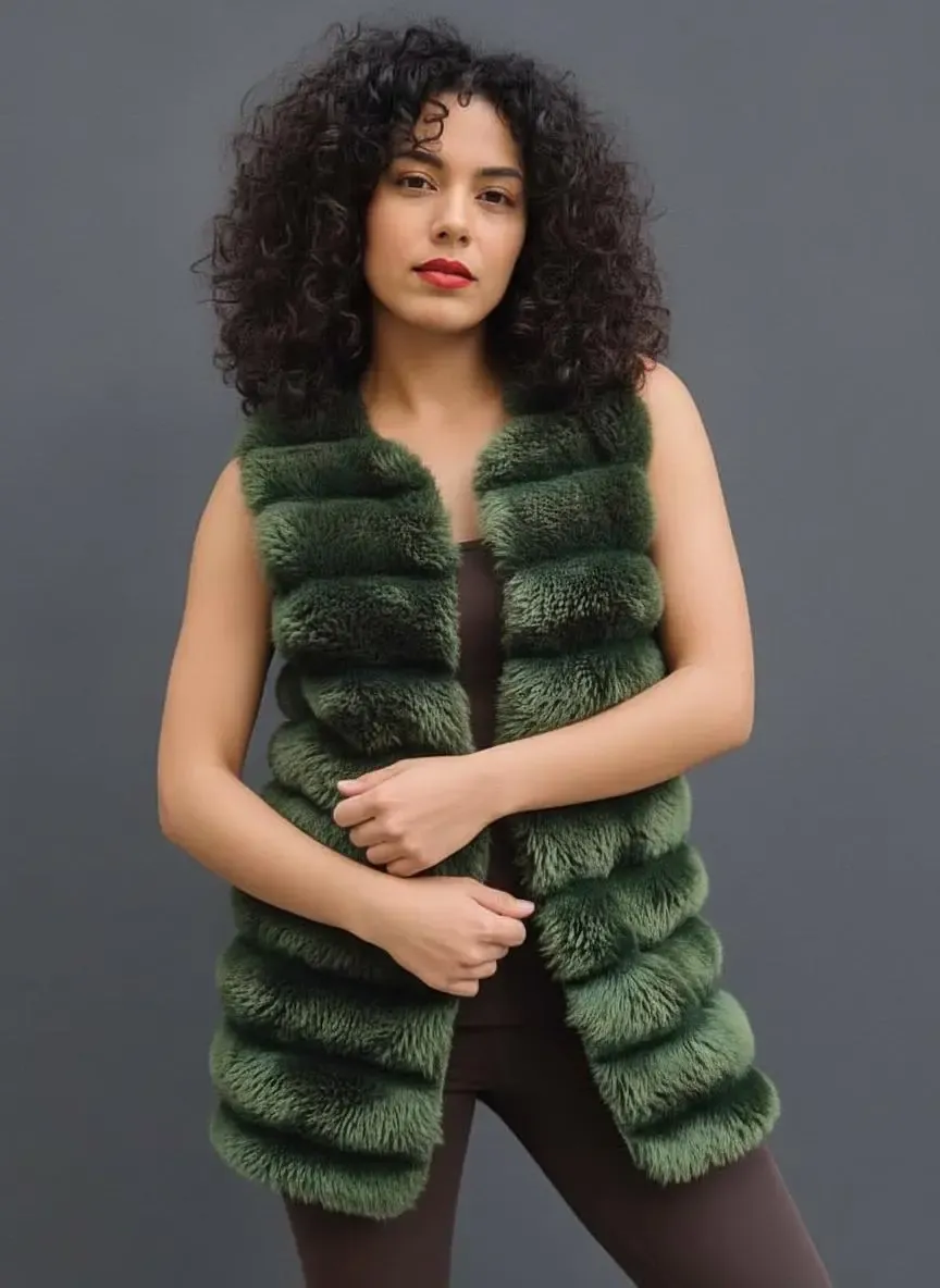Peluş Suni Kürk Yelek-krkylk-110-ylpz