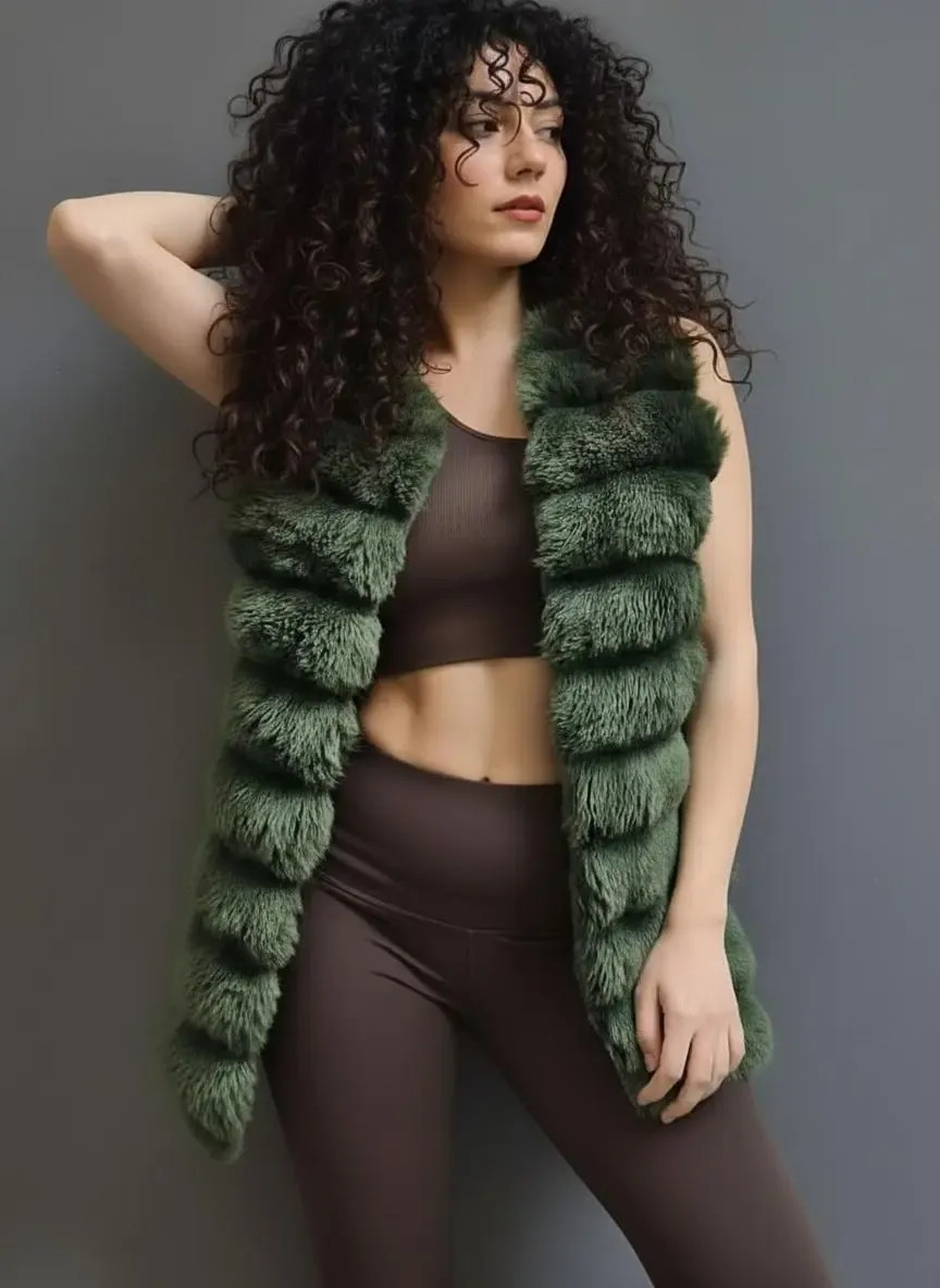 Peluş Suni Kürk Yelek-krkylk-110-ylpz