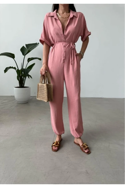 Aerobin Kumaş Bağlamalı Tulum