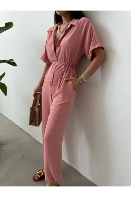 Aerobin Kumaş Bağlamalı Tulum