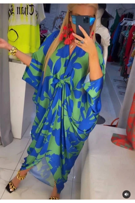 Desenli Kimono İthal Jessica Kumas