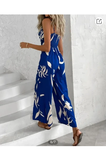 Mikro Kumaş Desenli Tulum