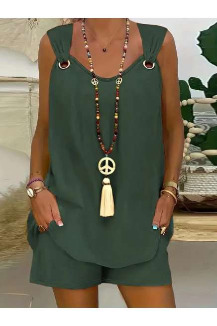 Aerobin Kumaş Şort & Bluz Takım