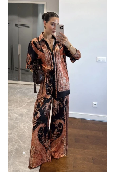 Zimmerman Desen Saten Takım