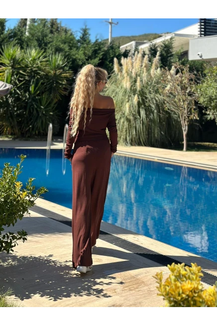 Buzi Kumaş Takım Kahve