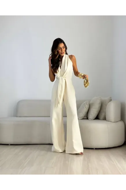 İthal Hürrem Kumaş Bağlama Detay Tulum