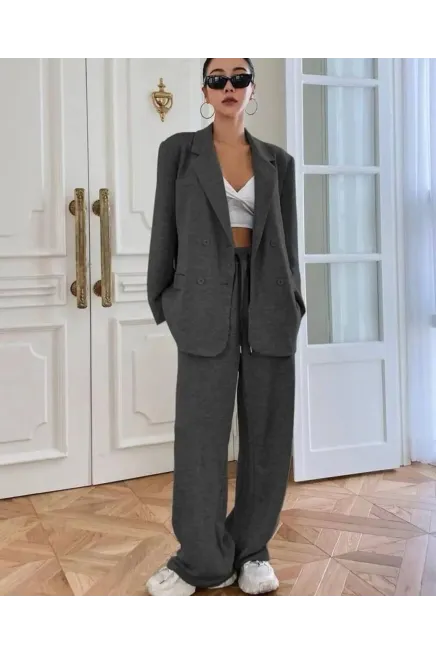 İthal İki İplik Jogger Pantalon Ceket Takım