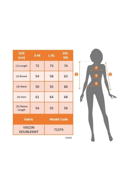 Kadın Uzun Kollu Bisiklet Yaka Viskon Iki Iplik Ve Etek Ucu Trikoton Bluz