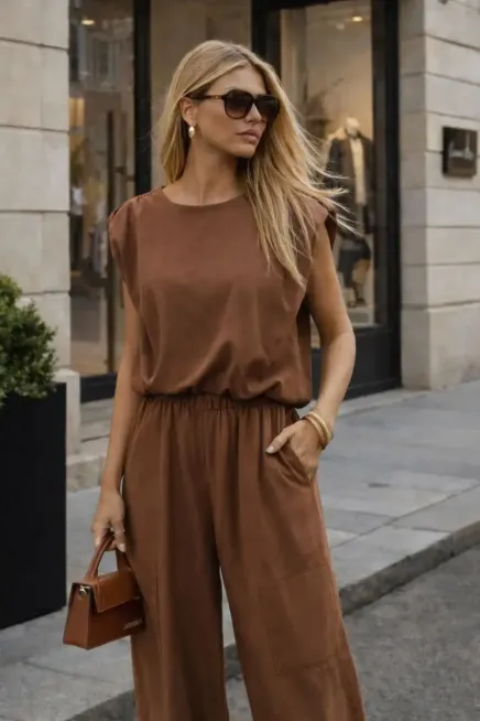 Modal Kumaş Sırt Dekolte Detay Alt Üst Tasarım Takım