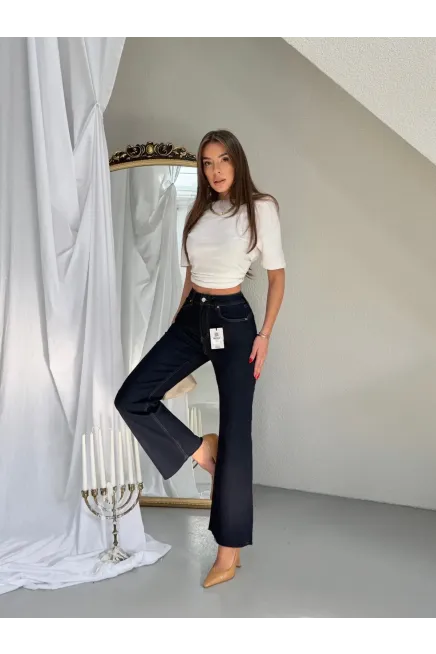 PUSH UP Likralı Flare Jeans