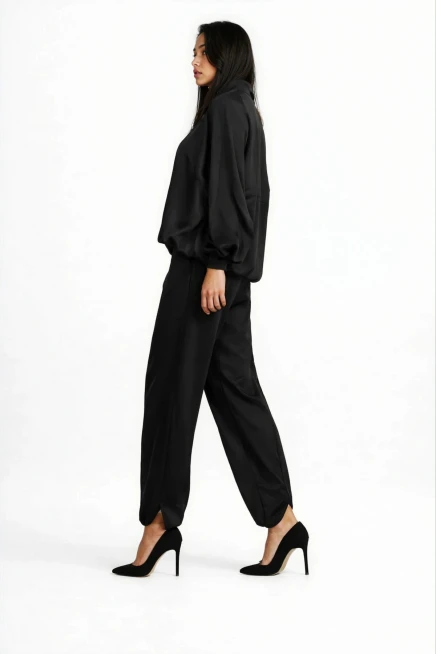 Şalvar Alt Üst Takım Siyah