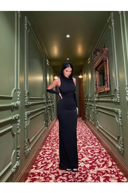 Sandy Kumaş Maxi Elbise