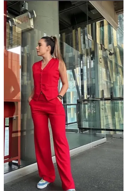 Yelek Pantalon Alt Üst Takım