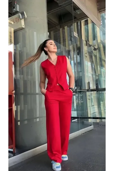 Yelek Pantalon Alt Üst Takım
