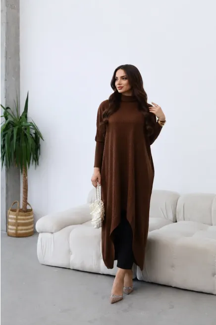 Boğazlı Triko Tunik
