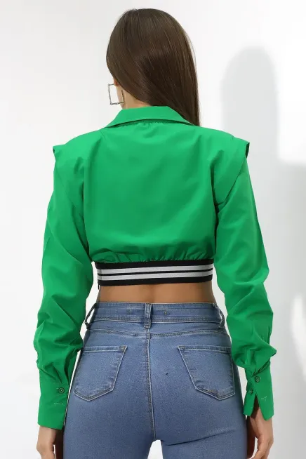 Crop Detaylı Poplin Gömlek-urtgmlk5-ysl
