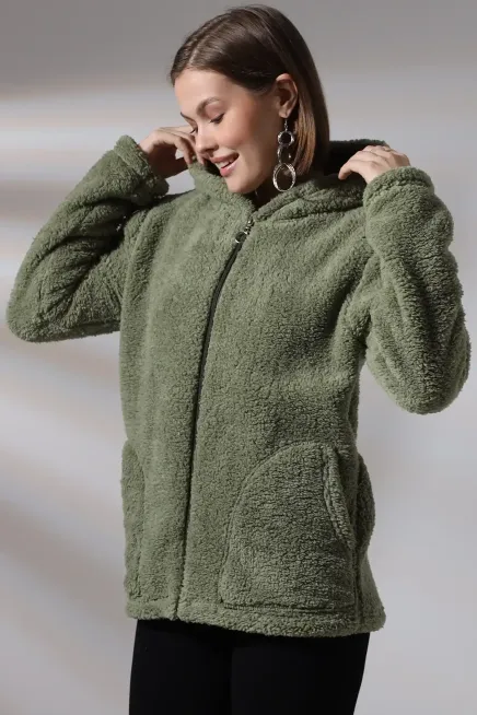 Fermuarlı Polar Sweat-plrsw-123-yysl - 4