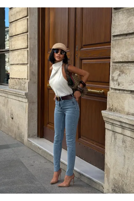 Likralı Toparlayıcı Özellikli Push Up Skinny Jeans