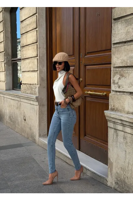 Likralı Toparlayıcı Özellikli Push Up Skinny Jeans