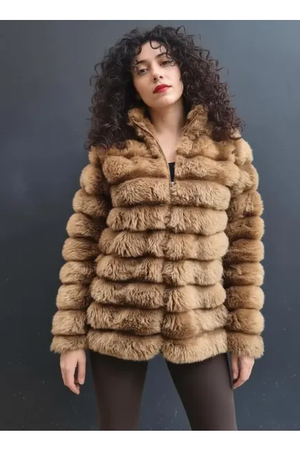 Peluş Suni Kürk Ceket-krk-1001-kkv