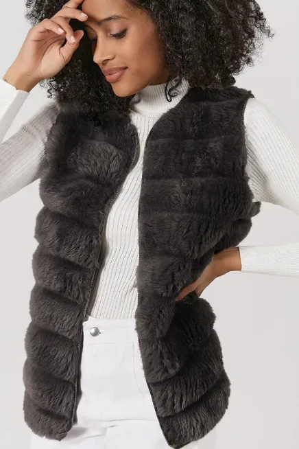 Peluş Suni Kürk Yelek-krkylk-110-ant - 2