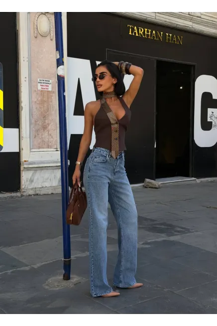 Tik Likra Wide Leg Jeans