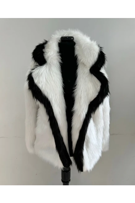 İthal Suni Peluş Kumaş Tasarım İçi Astarlı Kürk