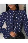 Jessica Kumaş Puantiyeli Bluz