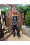 Desenli Alt Üst Takım Jessica Kumaş